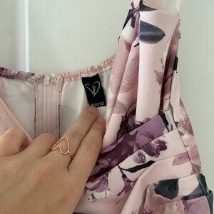 🌸 Pink Floral Fit & Flare Dress – Romantic & Feminine